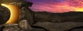 Ostern religiÃÂ¶ser Hintergrund GruÃÅ¸karte - Kreuzigung und Auferstehung Jesus Christus in Golgatha Golgota, mit hell